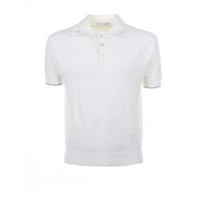 PAOLO PECORA Men's Short Sleeve Knit Polo Shirt Men WHITE T-Shirts